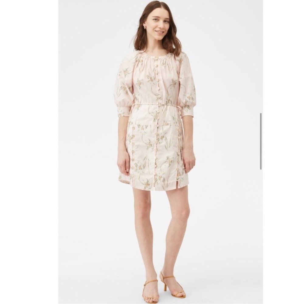 NWT REBECCA TAYLOR PAINTED DAFFODIL DRESS